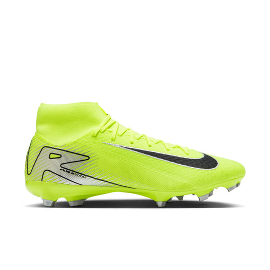 Nike Zoom Superfly Academy FG/MG Firm Ground Soccer Shoes - Metallic Silver/Volt Black