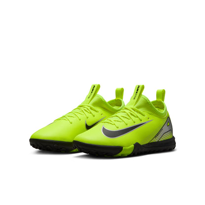 Nike Junior Zoom Vapor 15 Academy TF Turf Shoes - Yellow / Volt Black