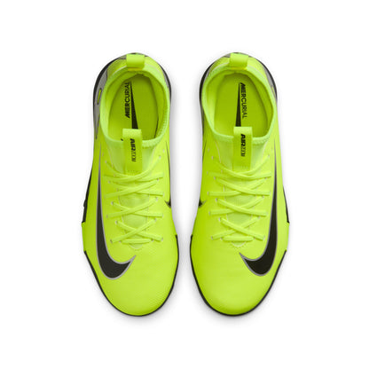 Nike Junior Zoom Vapor 15 Academy TF Turf Shoes - Yellow / Volt Black