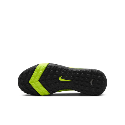 Nike Junior Zoom Superfly 10 Academy TF Turf Soccer Shoes - Metallic Silver/Black Volt