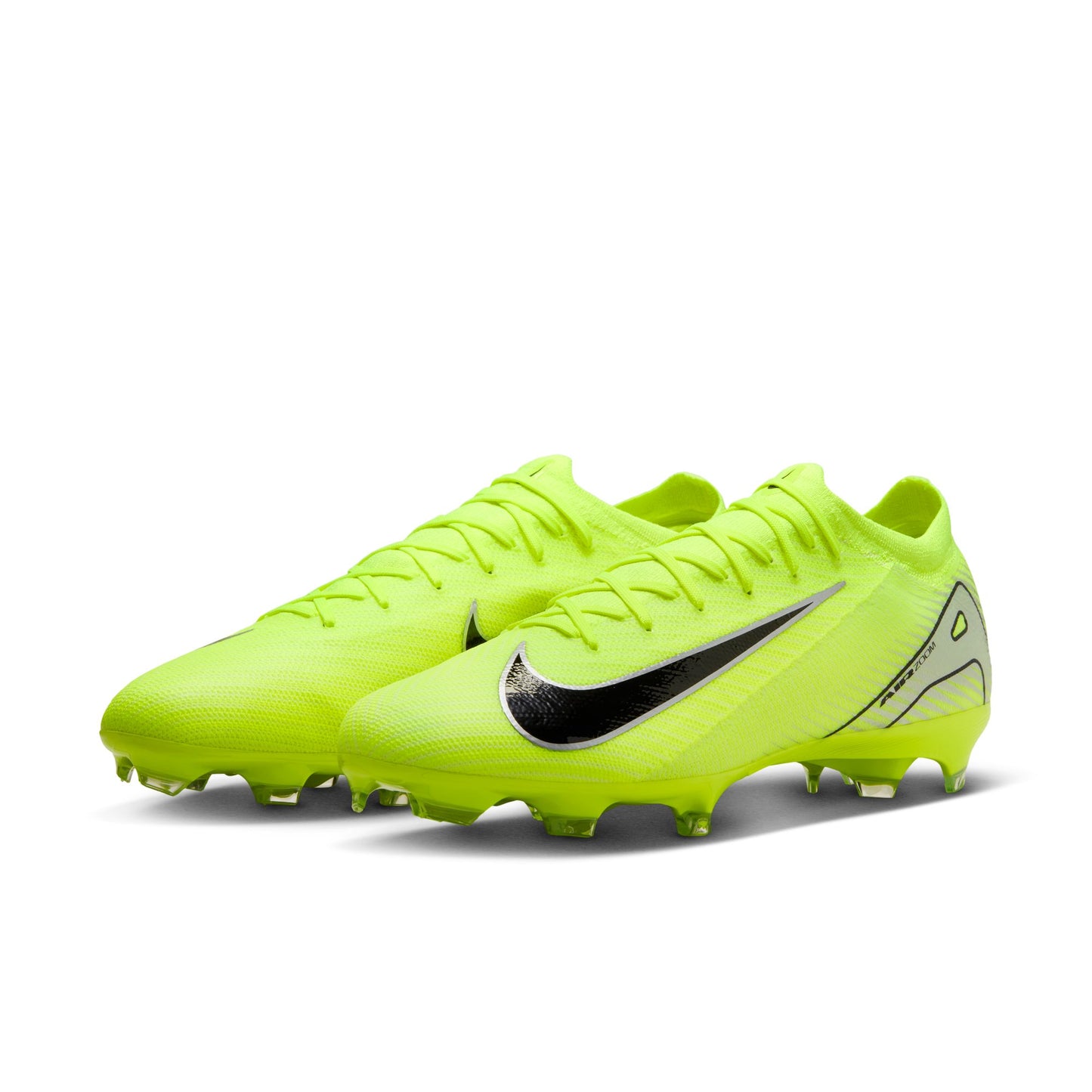 Nike Zoom Vapor Pro FG/MG Firm Ground Soccer Shoes - Metallic Silver/Volt Black