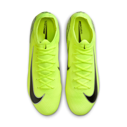 Nike Zoom Vapor Pro FG/MG Firm Ground Soccer Shoes - Metallic Silver/Volt Black