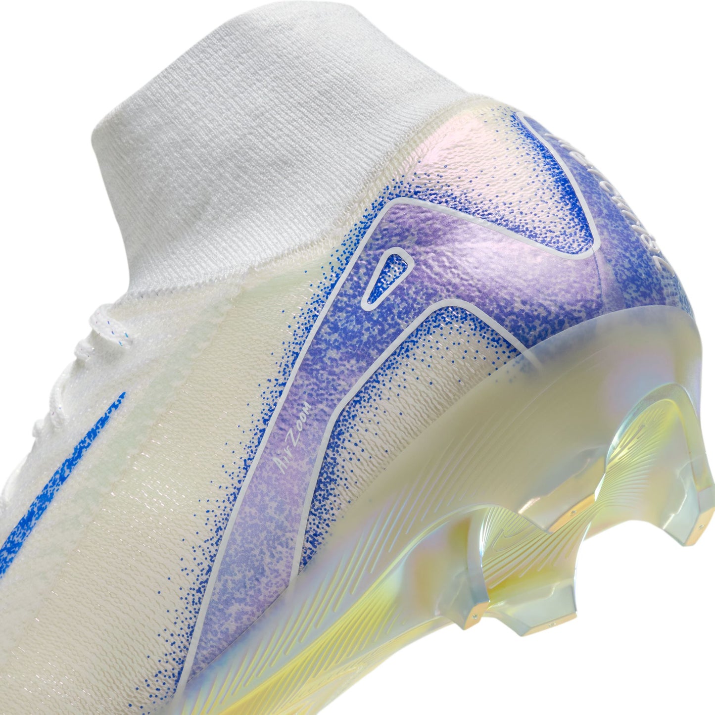 Nike Zoom Superfly 10 Elite FG/MG Firm Ground Socer Cleats - White/Racer Blue