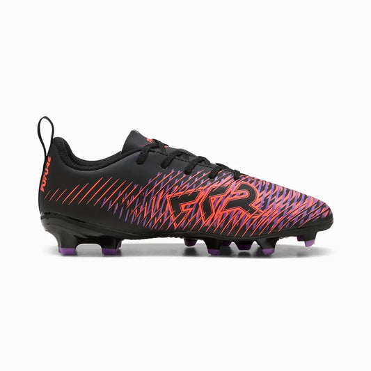 Future 8 Play FG/AG Firm Ground/ Artificial Ground Soccer Shoes Jr - Puma Black-Puma White-Glowing Red