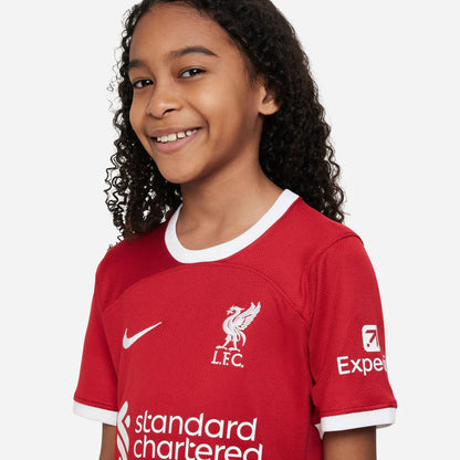 Youth Nike Replica Liverpool Home Jersey 2023/2024