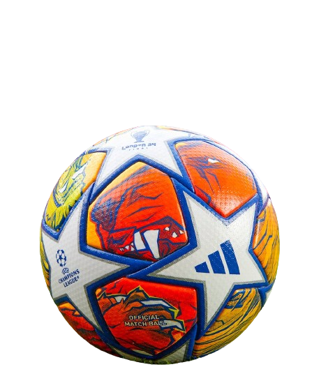 adidas Champions League UCL Official Match Soccer Ball 2024- Solar Red/Blue