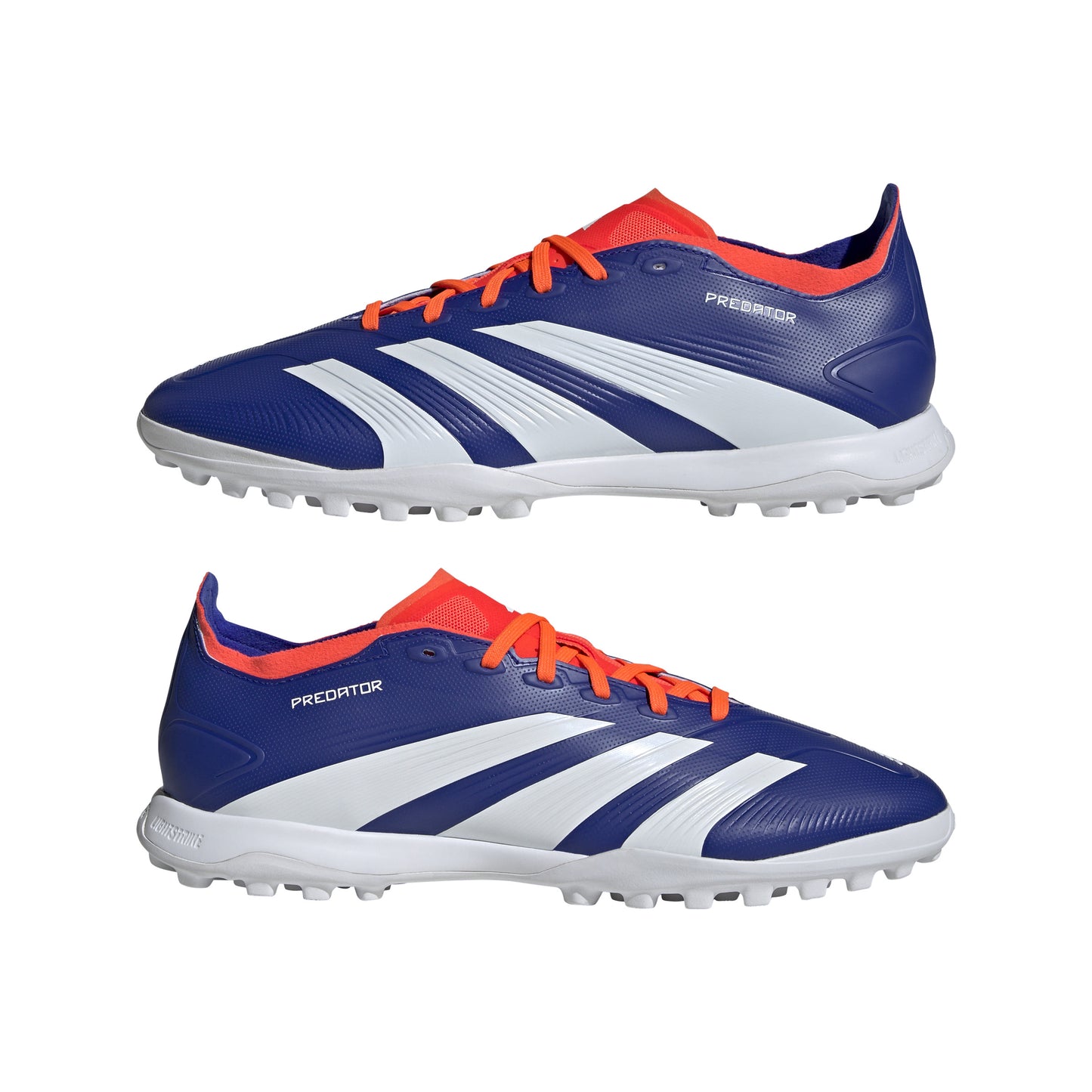 adidas Predator League TF Turf Soccer Shoes - LucBlu/ FTWhite/ Solar Red