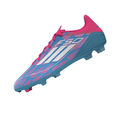 adidas F50 League FG/MG Firm Ground- Solar Blue/ FTWhite/ Solar Pink