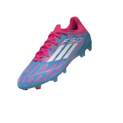 adidas F50 League FG/MG Firm Ground- Solar Blue/ FTWhite/ Solar Pink