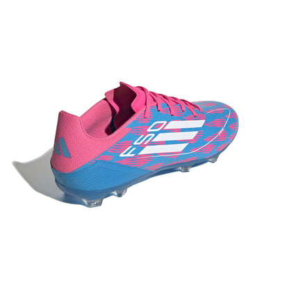 adidas F50 League FG/MG Firm Ground- Solar Blue/ FTWhite/ Solar Pink