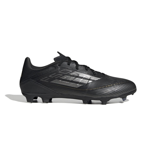 adidas F50 League FG/MG Firm Ground- Black/ Iron/ Gold