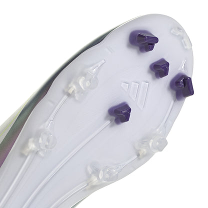 adidas F50 League FG/MG Firm Ground/Multi Ground MESSI Cleat Shoes - FTW White/Core Black/Unity Purple