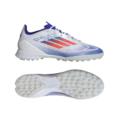 adidas F50 Pro TF Turf Shoes - FTWWHT/SOLRED/LUCBLU