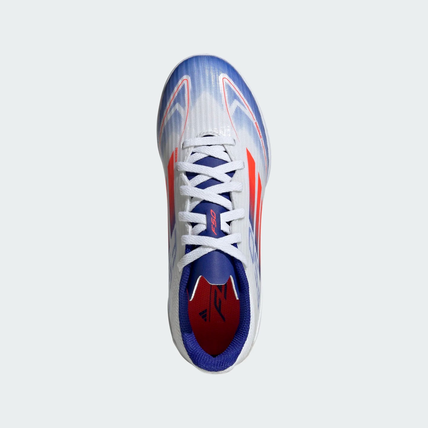 adidas F50 League TF Turf Junior- FTWWHT/SOLRED/LUCBLU