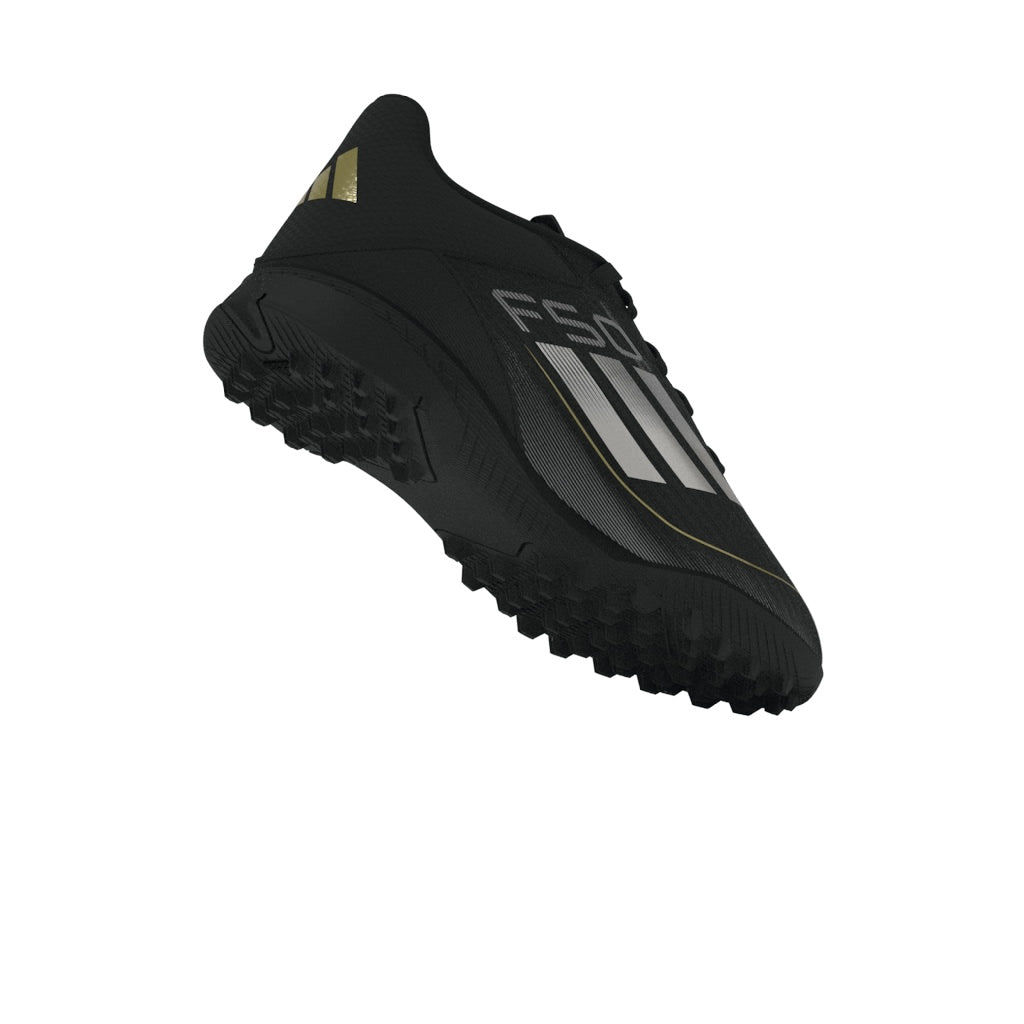 adidas F50 League TF Turf Junior- Cblack/Ironmt/Goldmt