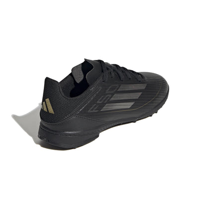 adidas F50 League TF Turf Junior- Cblack/Ironmt/Goldmt