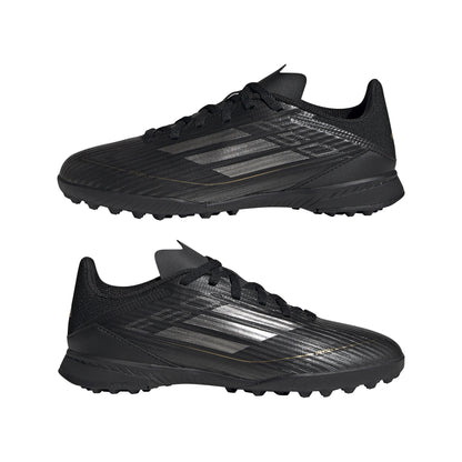 adidas F50 League TF Turf Junior- Cblack/Ironmt/Goldmt