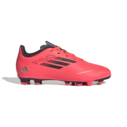 adidas F50 League Junior FG Firm Ground Soccer Shoes - Turbo/ Aurbla/ Platinm