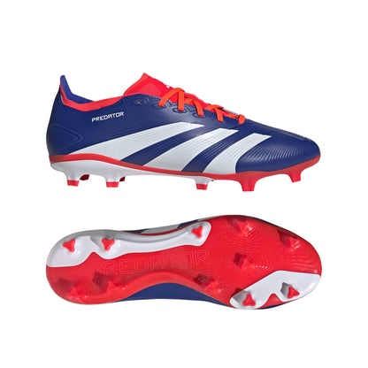 adidas Predator League FG Firm Ground Soccer Shoes - LucBlu/ FTWhite/ Solar Red