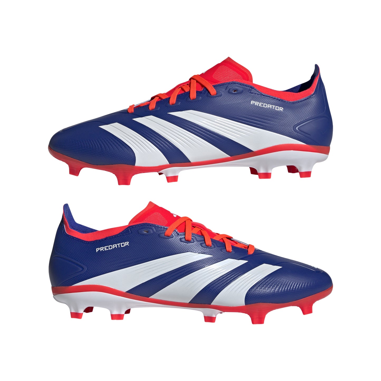 adidas Predator League FG Firm Ground Soccer Shoes - LucBlu/ FTWhite/ Solar Red