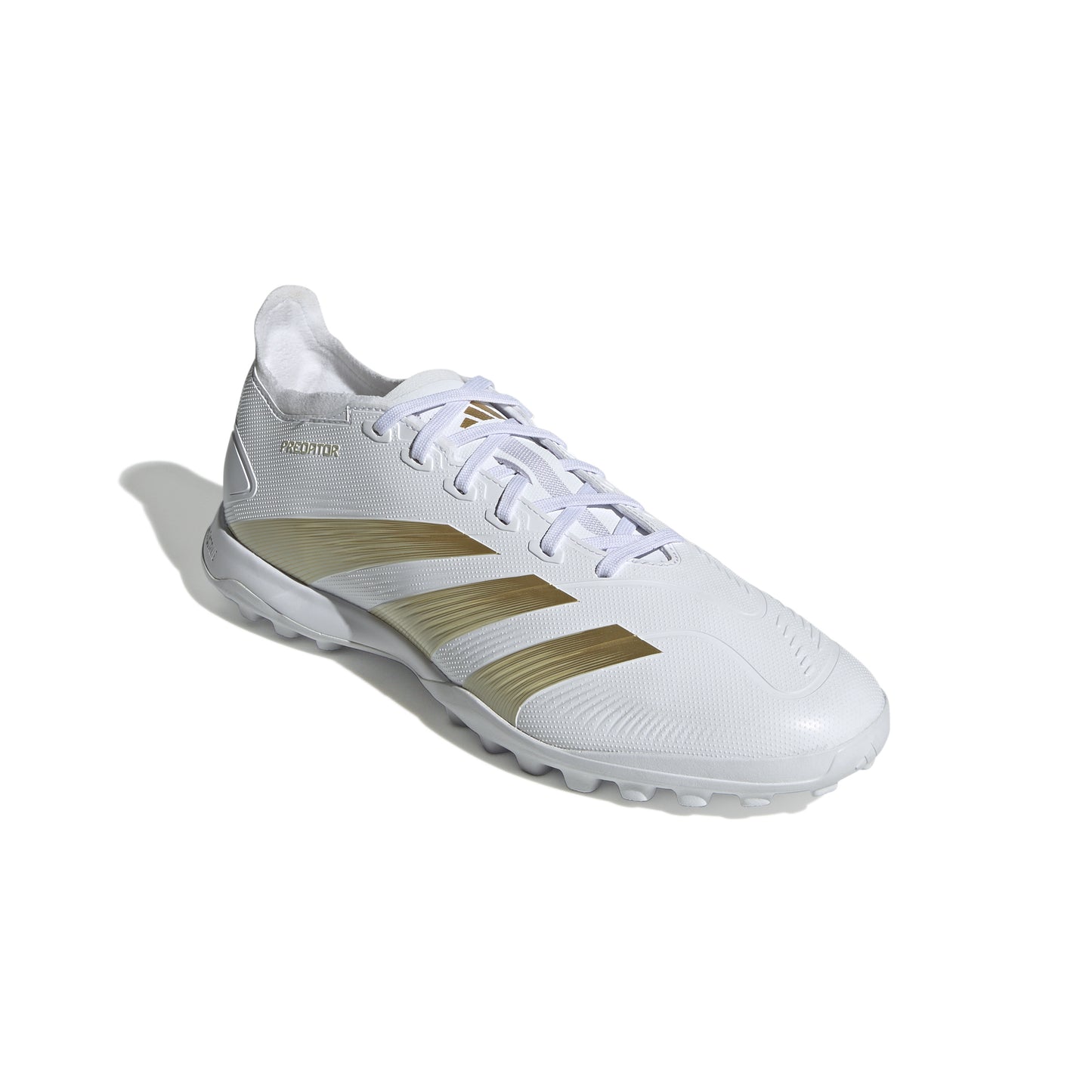 adidas Predator League TF Turf Soccer Cleat - White/ White/ Gold