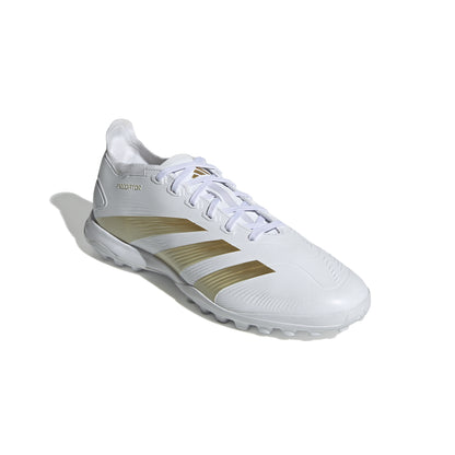 adidas Predator League TF Turf Soccer Cleat - White/ White/ Gold