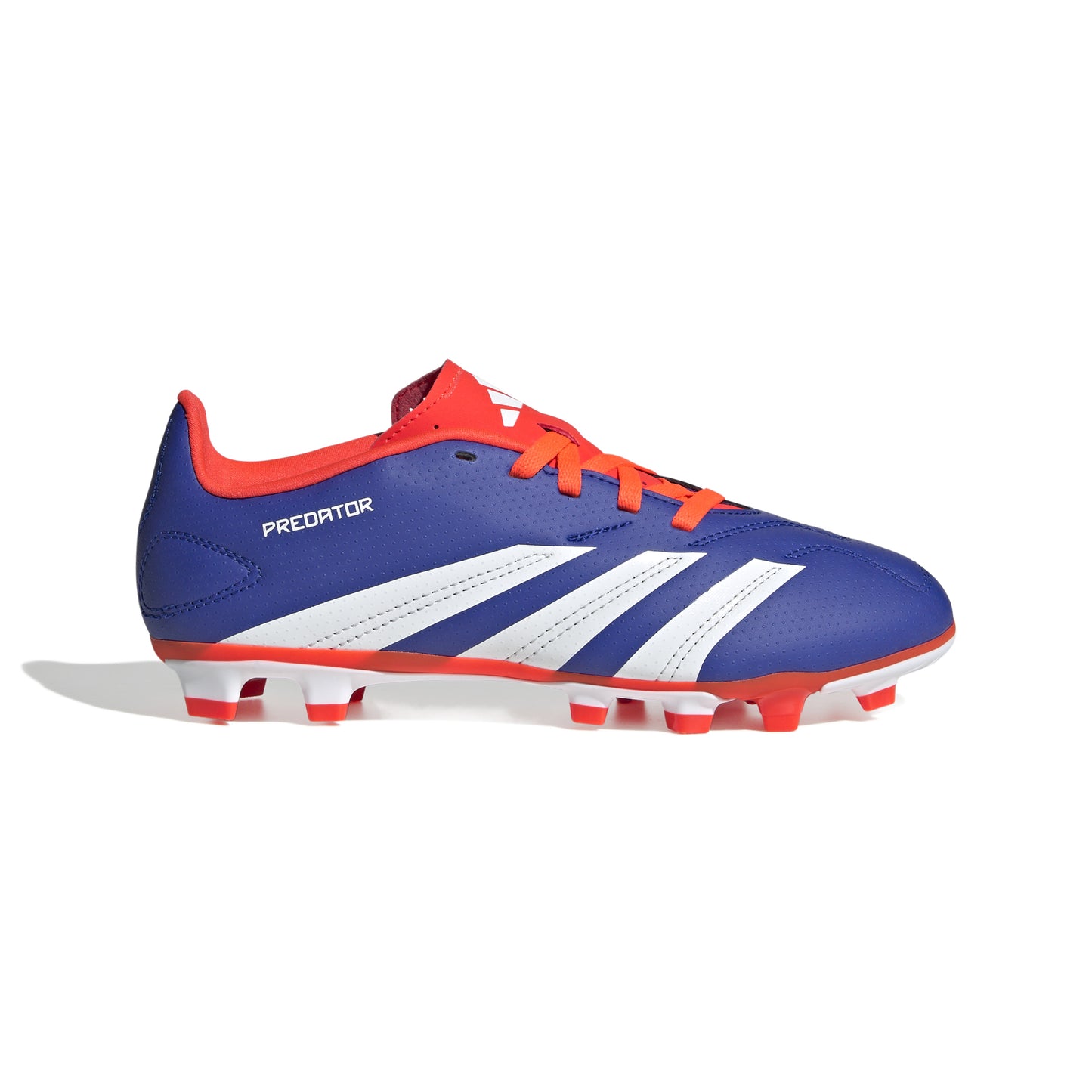 adidas Predator Club FG Firm Ground Junior- Blue/White/Solar Red