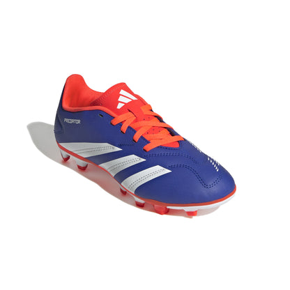 adidas Predator Club FG Firm Ground Junior- Blue/White/Solar Red