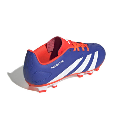 adidas Predator Club FG Firm Ground Junior- Blue/White/Solar Red