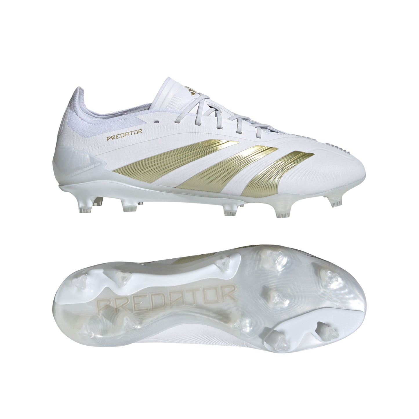 adidas Predator Elite FG Firm Ground - White/ White/ Gold