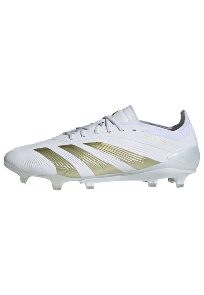 adidas Predator Elite FG Firm Ground - White/ White/ Gold