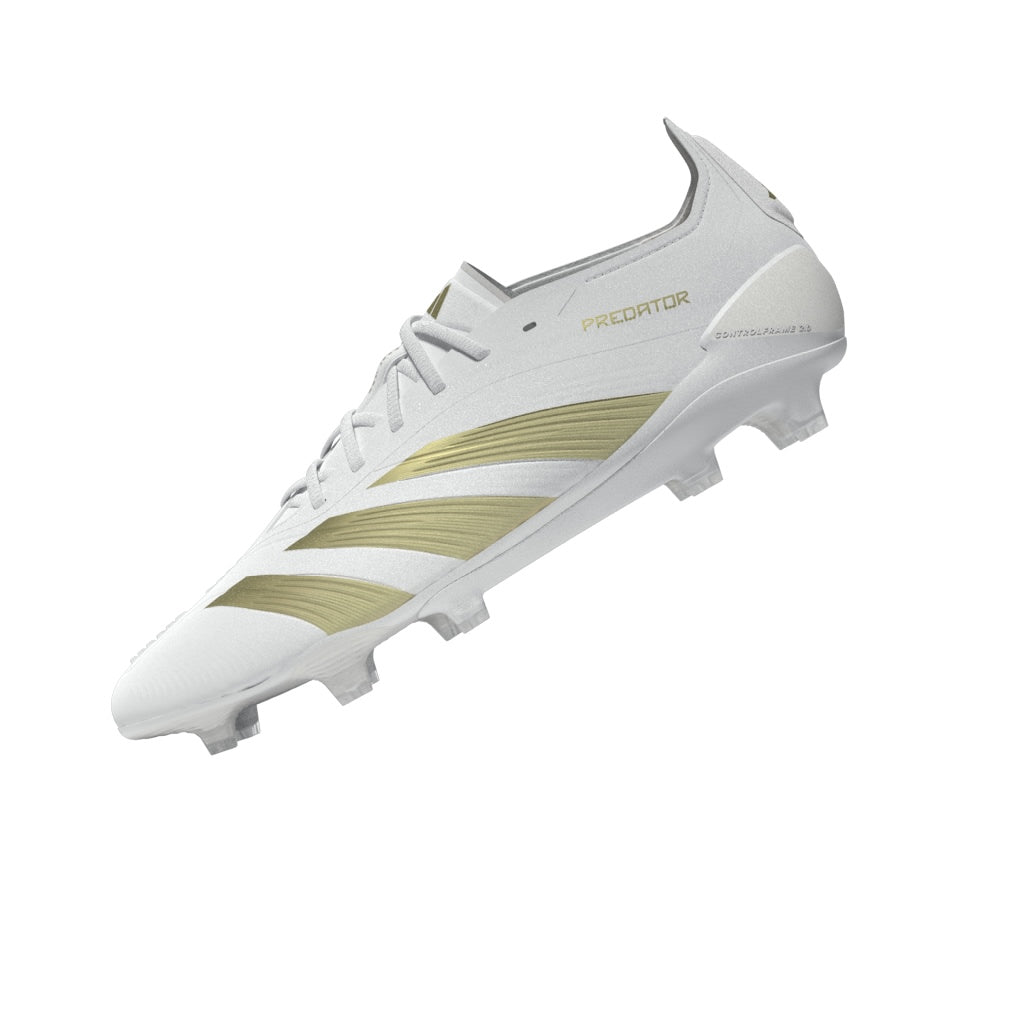 adidas Predator Elite FG Firm Ground - White/ White/ Gold