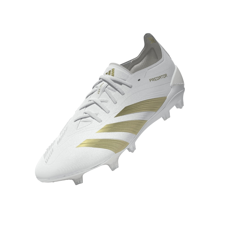 adidas Predator Elite FG Firm Ground - White/ White/ Gold