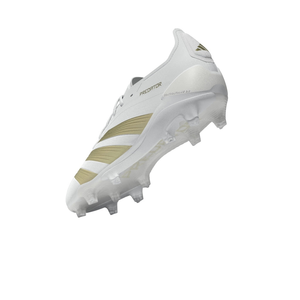 adidas Predator Elite FG Firm Ground - White/ White/ Gold