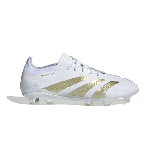 adidas Predator Elite FG Firm Ground - White/ White/ Gold