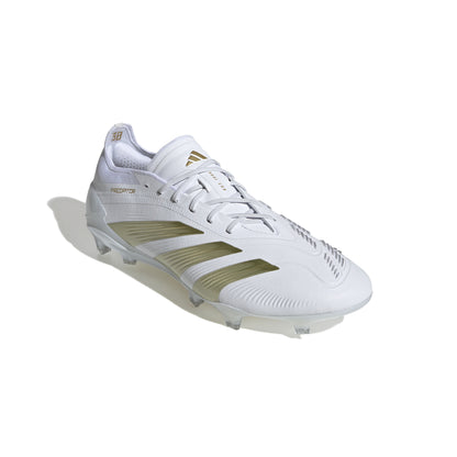 adidas Predator Elite FG Firm Ground - White/ White/ Gold