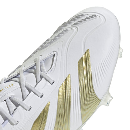 adidas Predator Elite FG Firm Ground - White/ White/ Gold