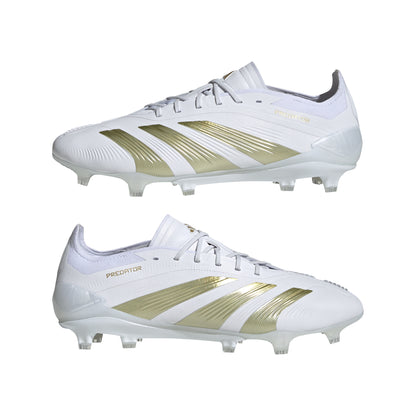 adidas Predator Elite FG Firm Ground - White/ White/ Gold