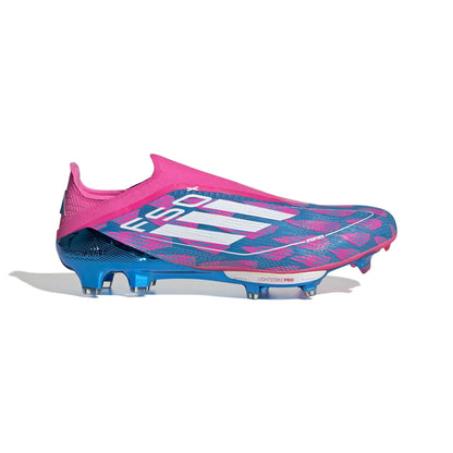 adidas F50 + FG Firm Ground Soccer Cleat Solar Blue/ White/ Solar Pink