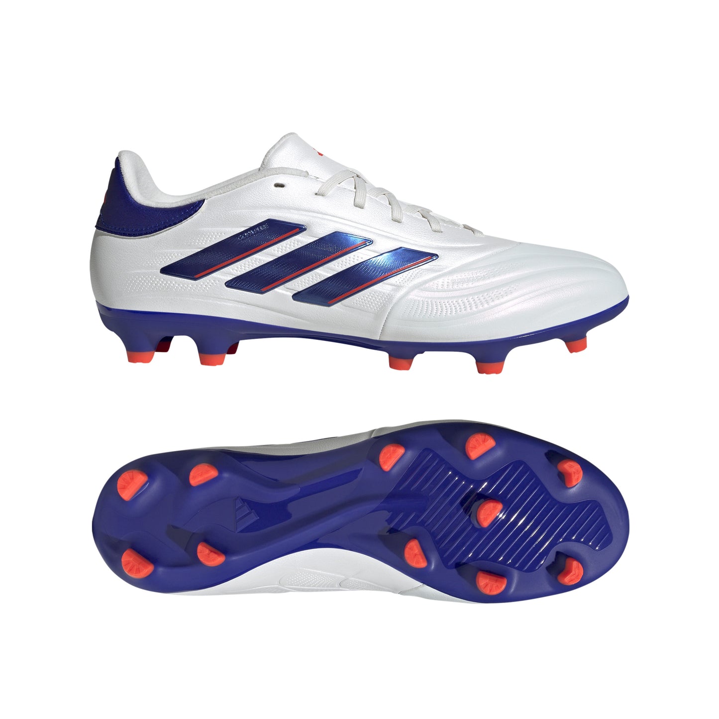 adidas Copa Pure 2 League FG Firm Ground Soccer Shoes  - FTWhite/ LucBlu/ Solar Red