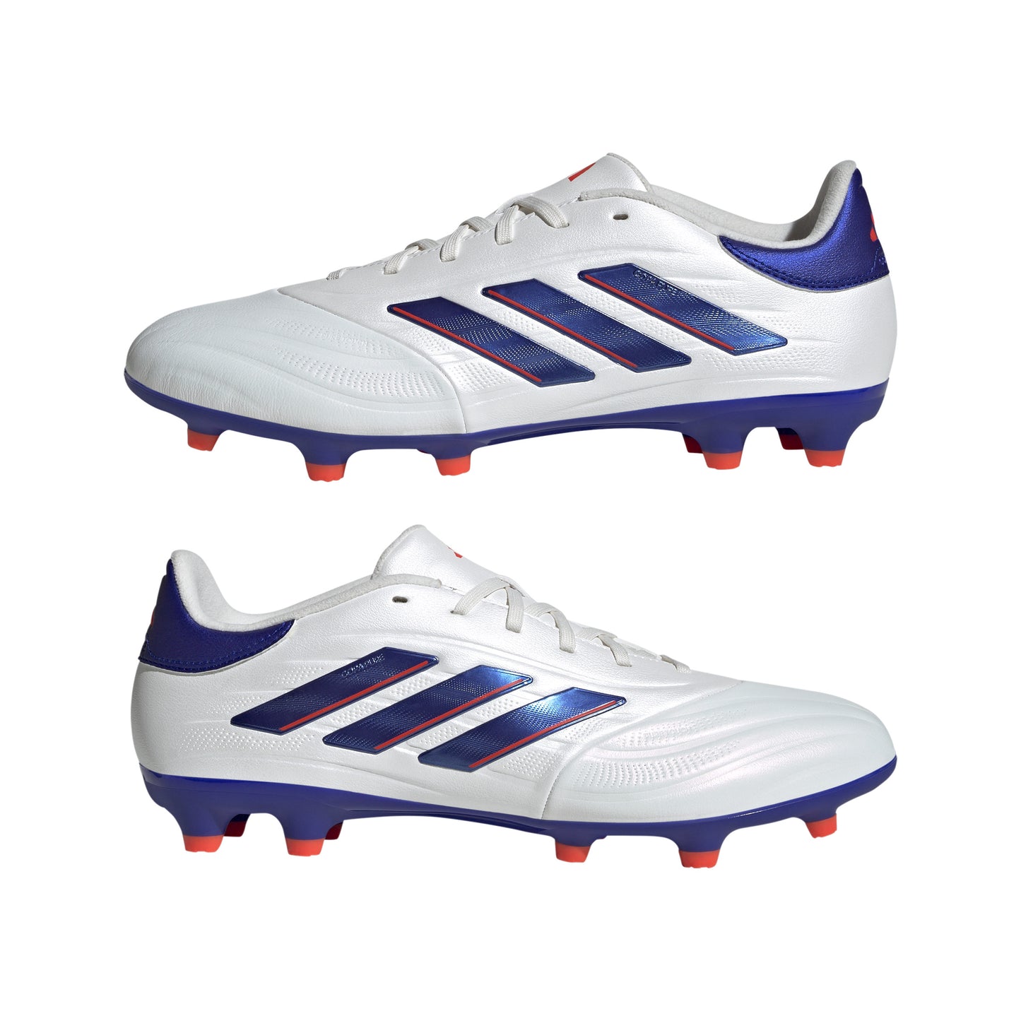 adidas Copa Pure 2 League FG Firm Ground Soccer Shoes  - FTWhite/ LucBlu/ Solar Red