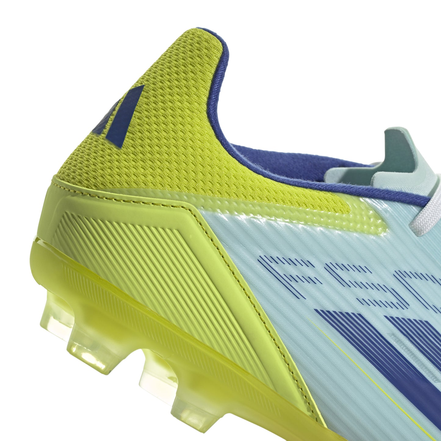 adidas F50 League Firm Ground Soccer Shoes- White/Blue/Tesoye