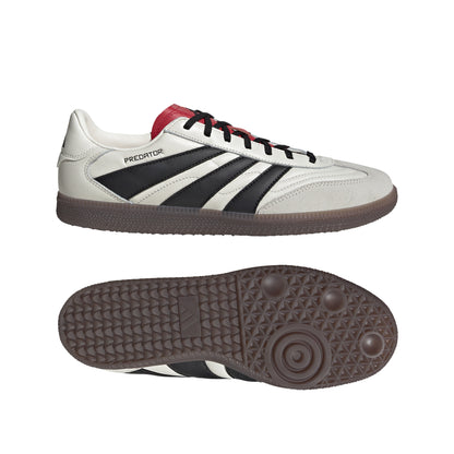 adidas Predator Freestyle Soccer Shoes - Off White/Core Black/Pure Ruby