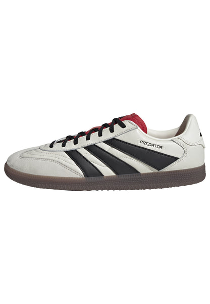 adidas Predator Freestyle Soccer Shoes - Off White/Core Black/Pure Ruby