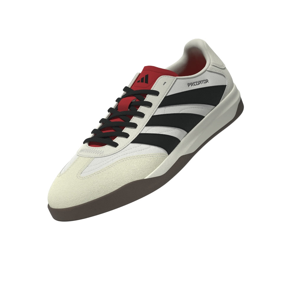 adidas Predator Freestyle Soccer Shoes - Off White/Core Black/Pure Ruby