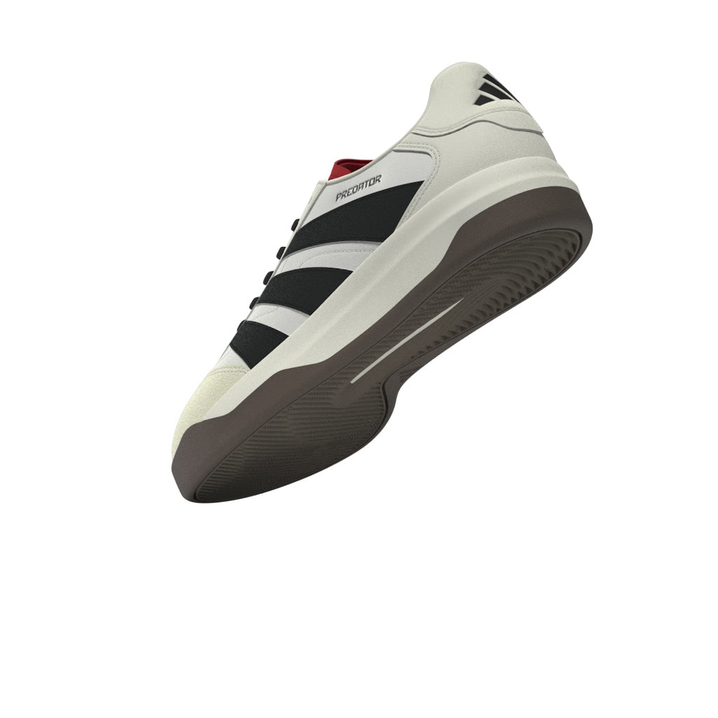 adidas Predator Freestyle Soccer Shoes - Off White/Core Black/Pure Ruby