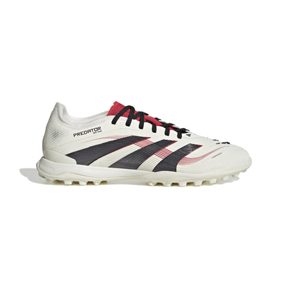 adidas Predator Pro TF Soccer Shoes - Off White/Core Black/Pure Ruby