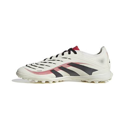 adidas Predator Pro TF Soccer Shoes - Off White/Core Black/Pure Ruby