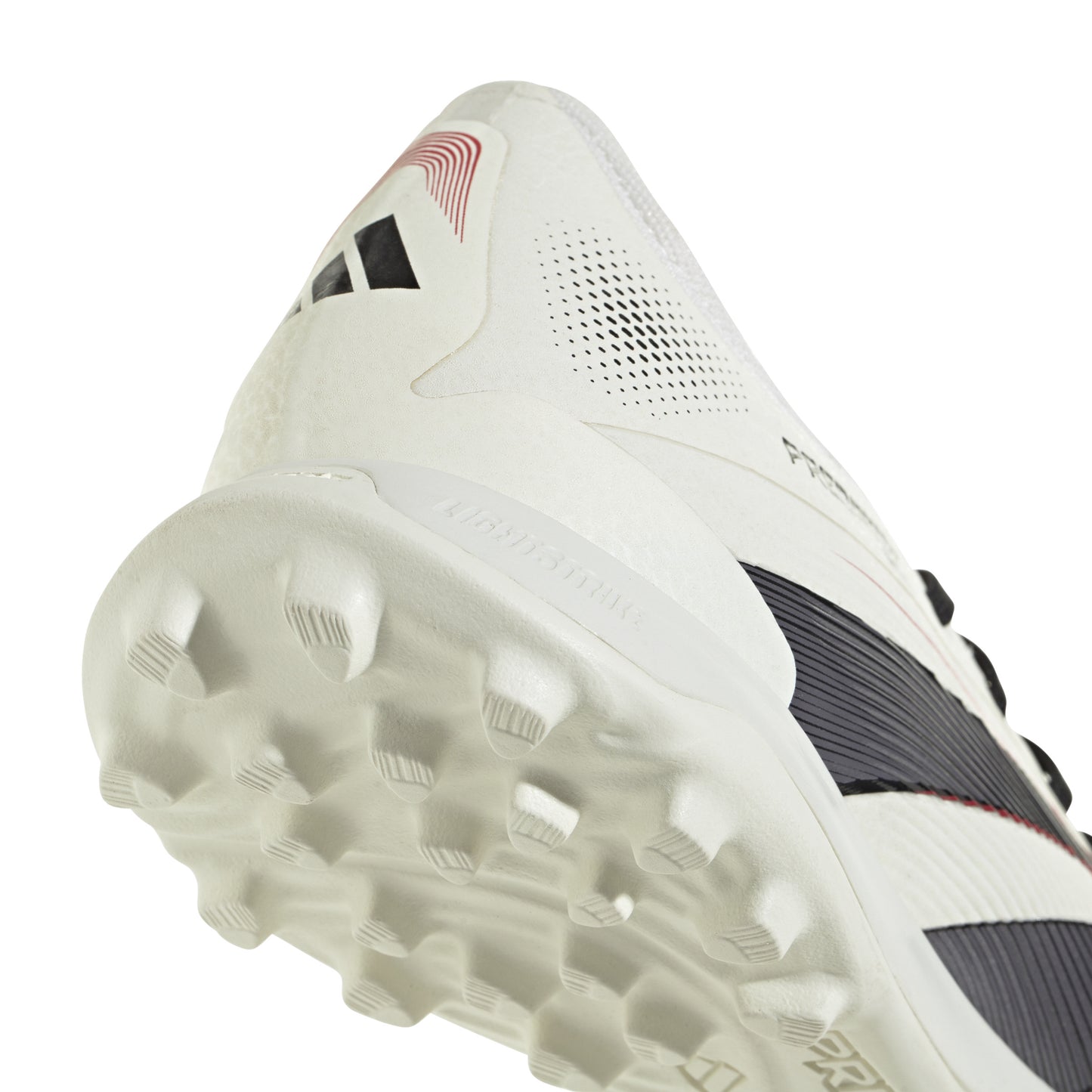 adidas Predator Pro TF Soccer Shoes - Off White/Core Black/Pure Ruby