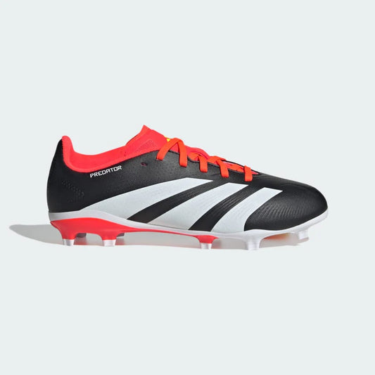 adidas Junior Predator League FG Firm Ground Soccer Cleats - CBlack/ FTWhite/ Solred
